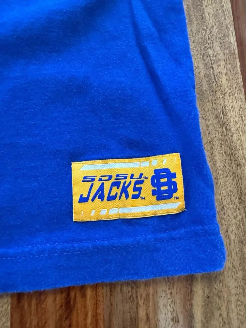 Vintage SDSU Jacks Sleeveless T-Shirt Blue Size XL - Picture 2 of 6